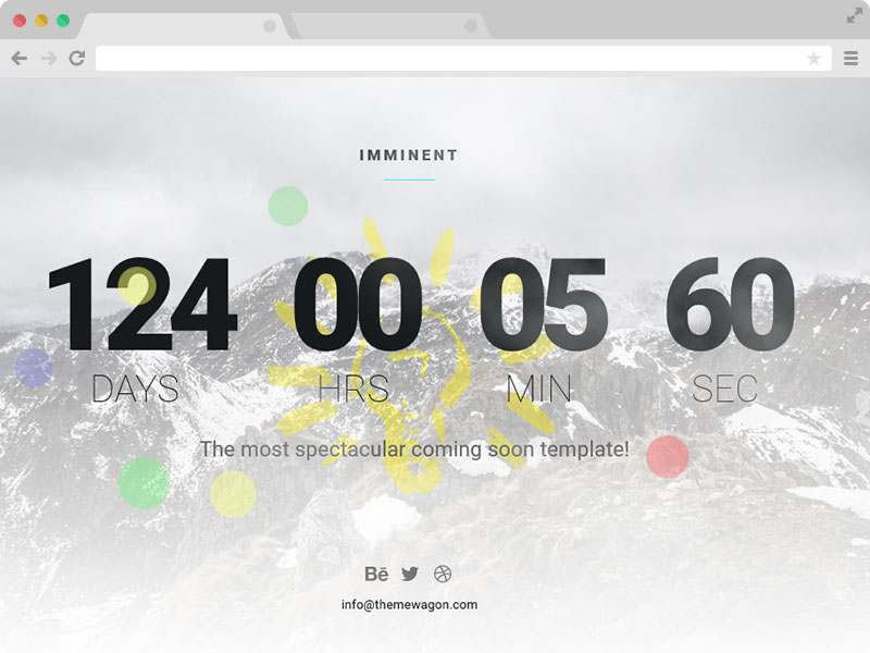 Imminent - A FREE 3D Parallax Responsive Coming Soon Template with HTML5