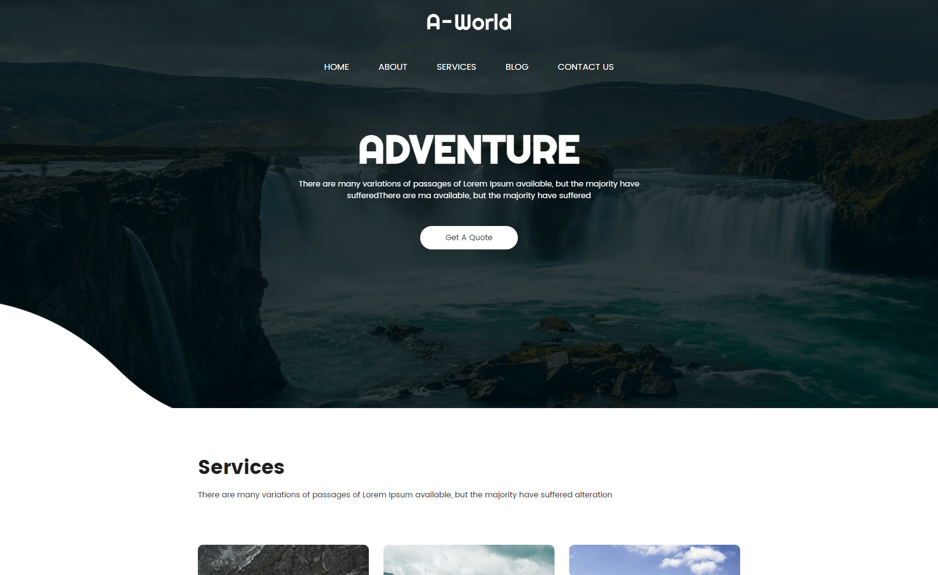 A-World - Free Bootstrap 5 Travel Agency Website Template