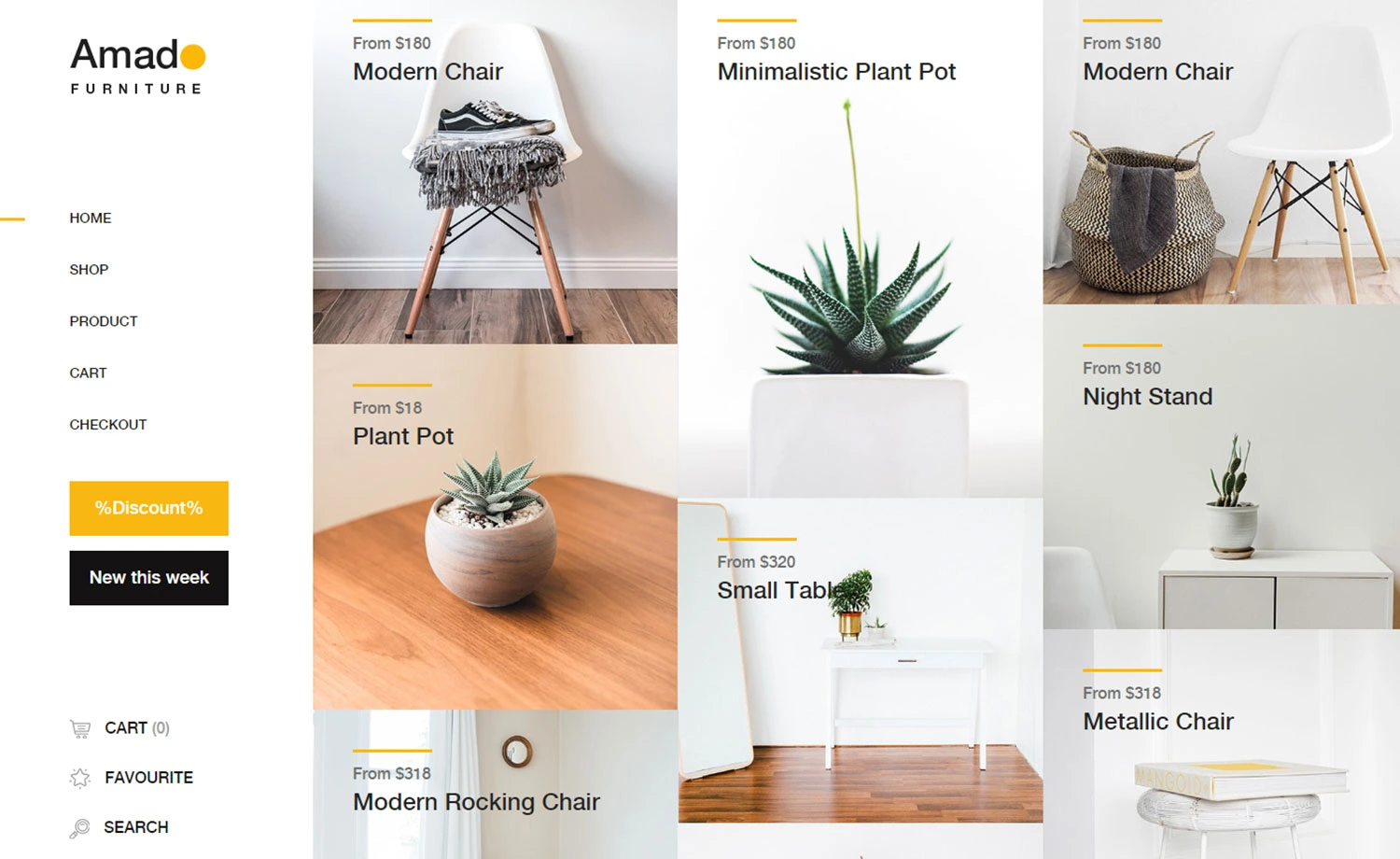 Amado - Free Multipage e-commerce Template