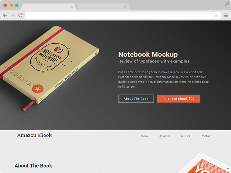Amazon eBook - Free Book Selling HTML5 Template