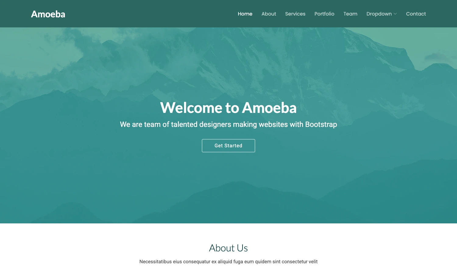 Amoeba - Free Bootstrap 5 HTML5 Responsive Agency Website Template