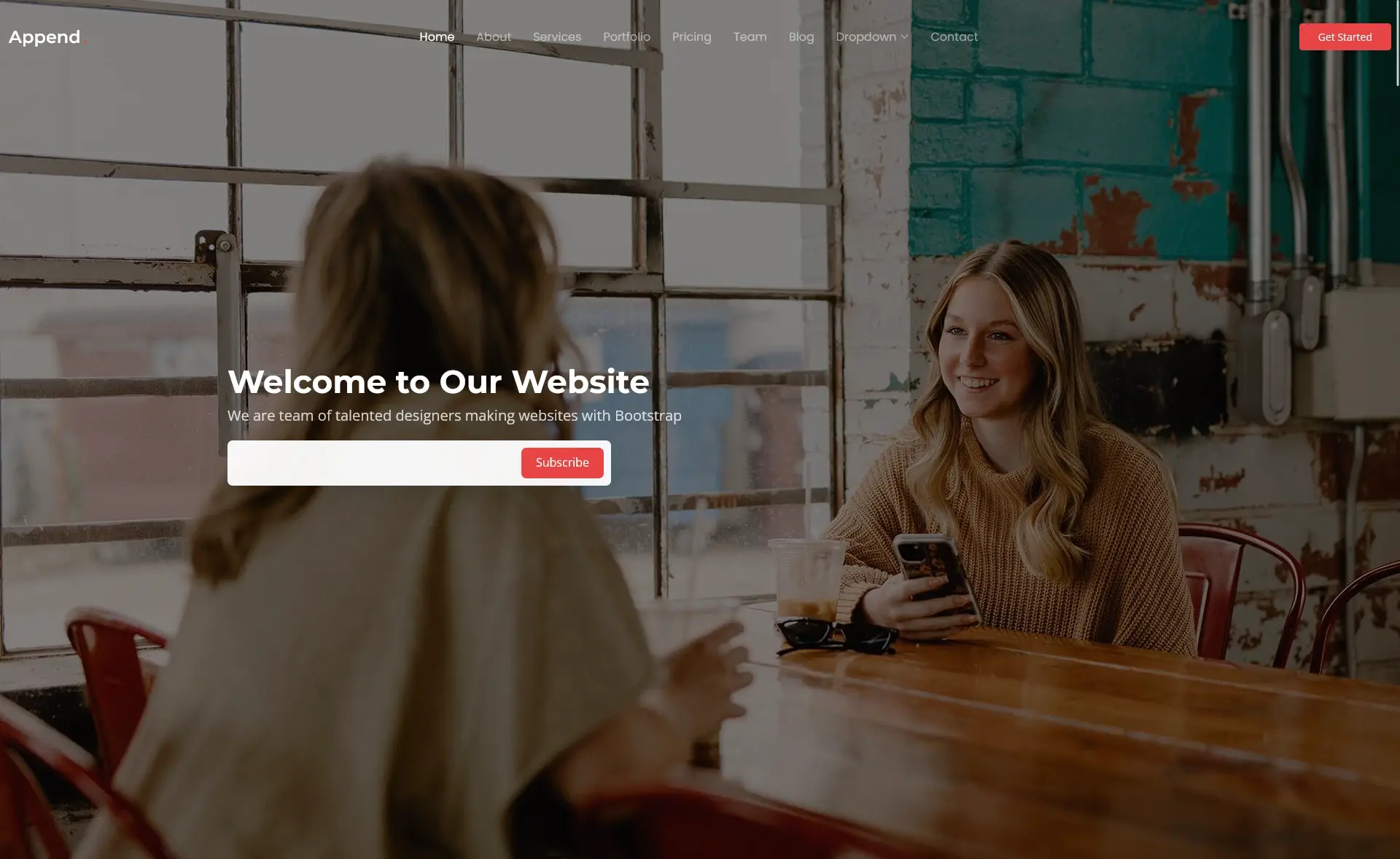 Append - Free Responsive Bootstrap 5 Business Website Template
