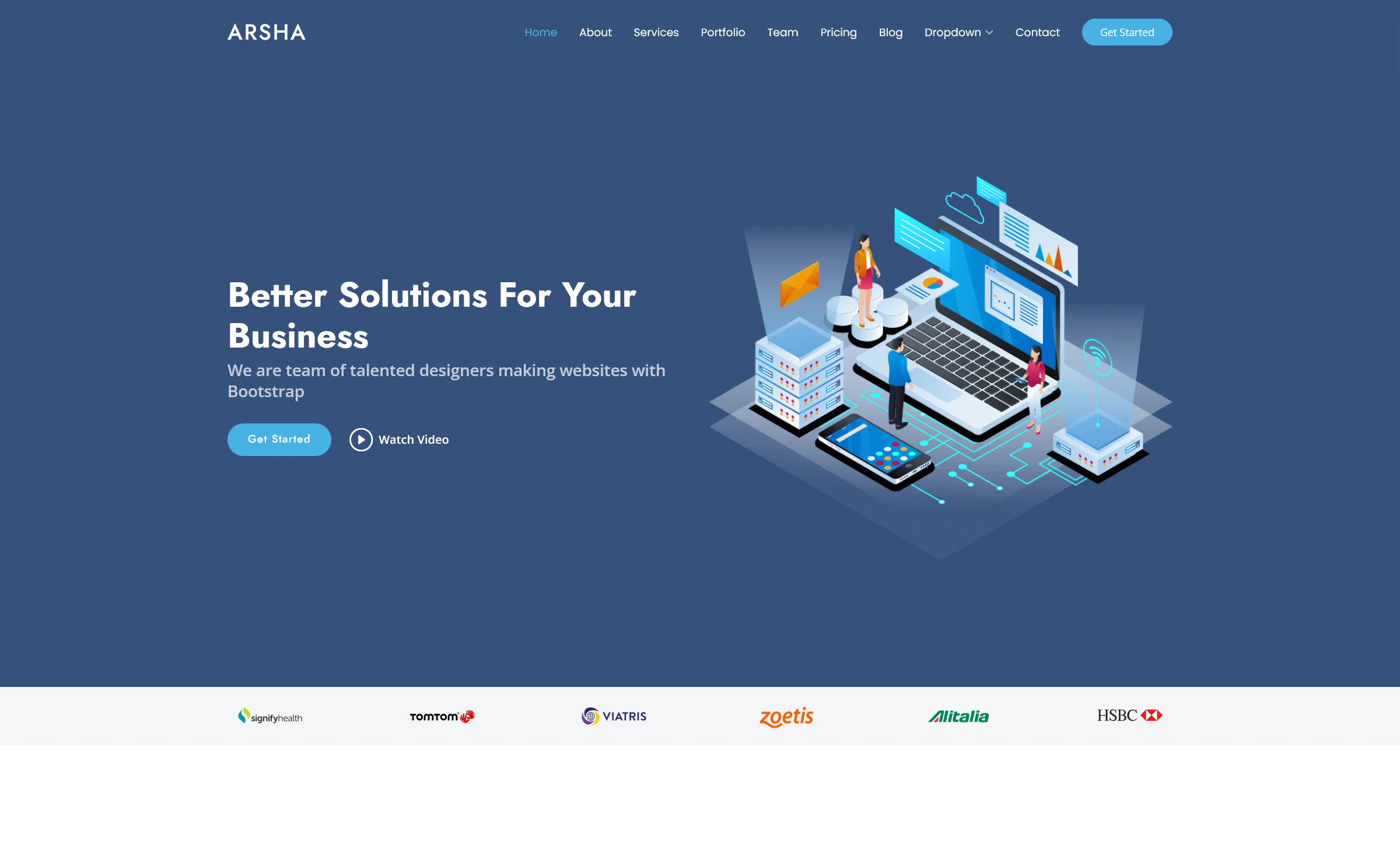 Arsha - Free Bootstrap 5 HTML5 Business Website Template