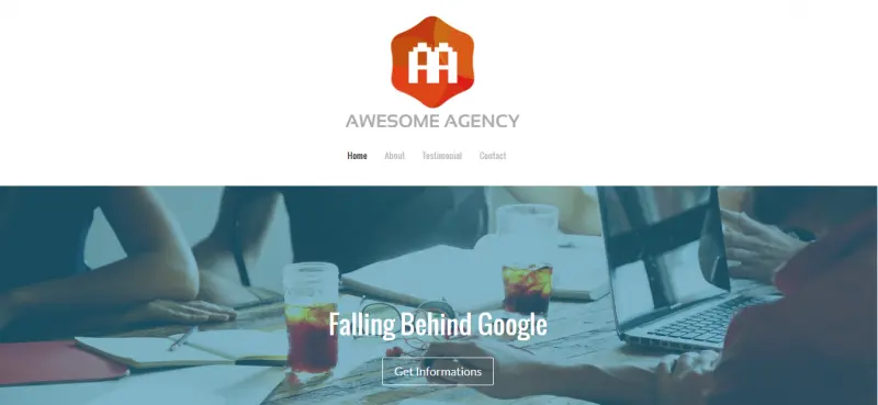 Awesome - Free One Page Responsive HTML5 Template