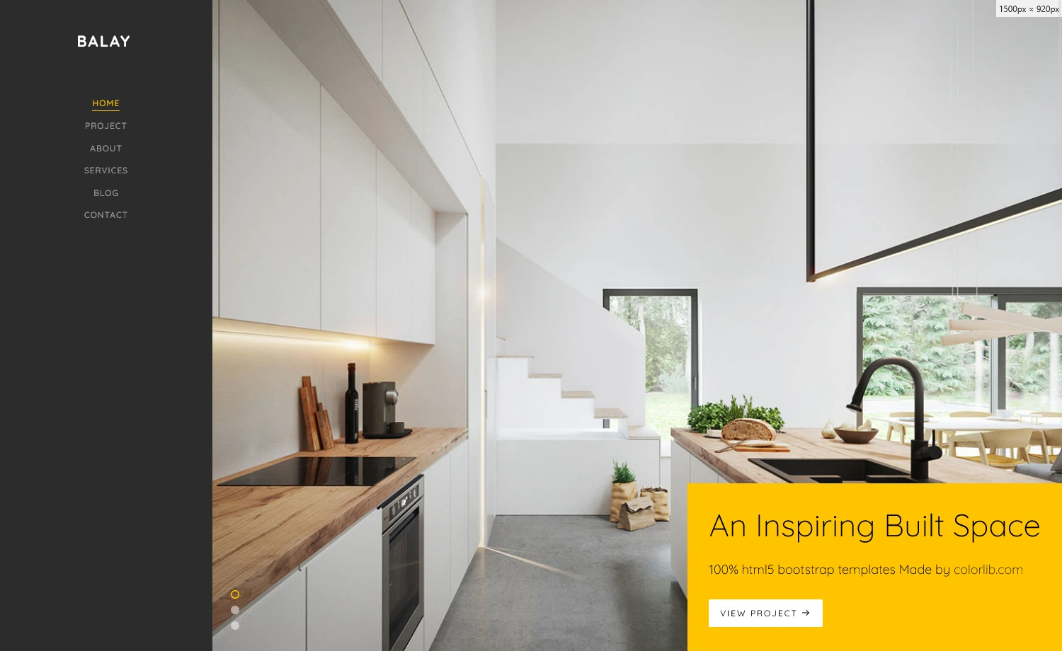 Balay - Free Interior Design Portfolio Template