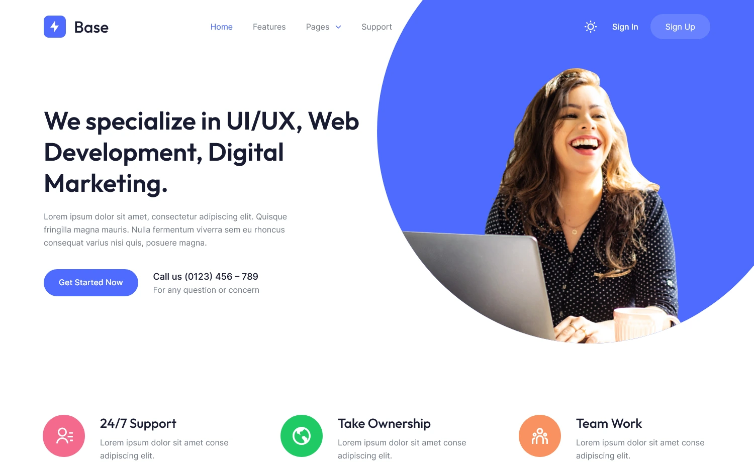Base - Free Responsive Material UI Admin Dashboard Template