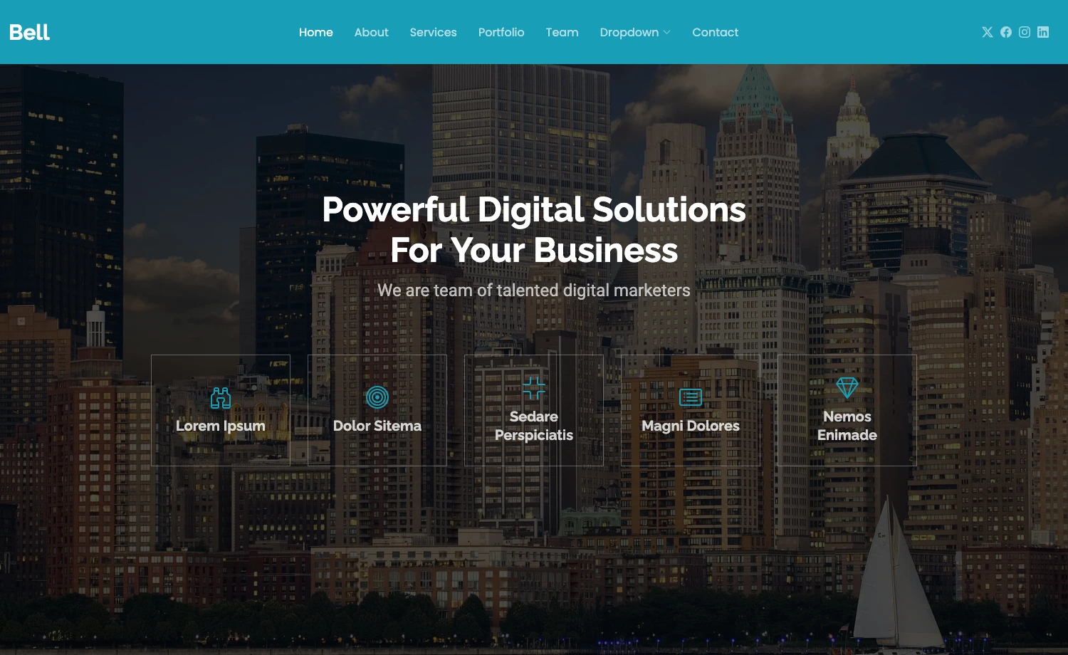 Bell - Free Responsive Bootstrap 5 Business & Corporation Template