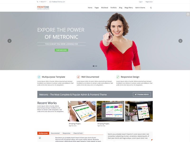 FrontEnd - Best Free Multipurpose Bootstrap Corporate Business Template