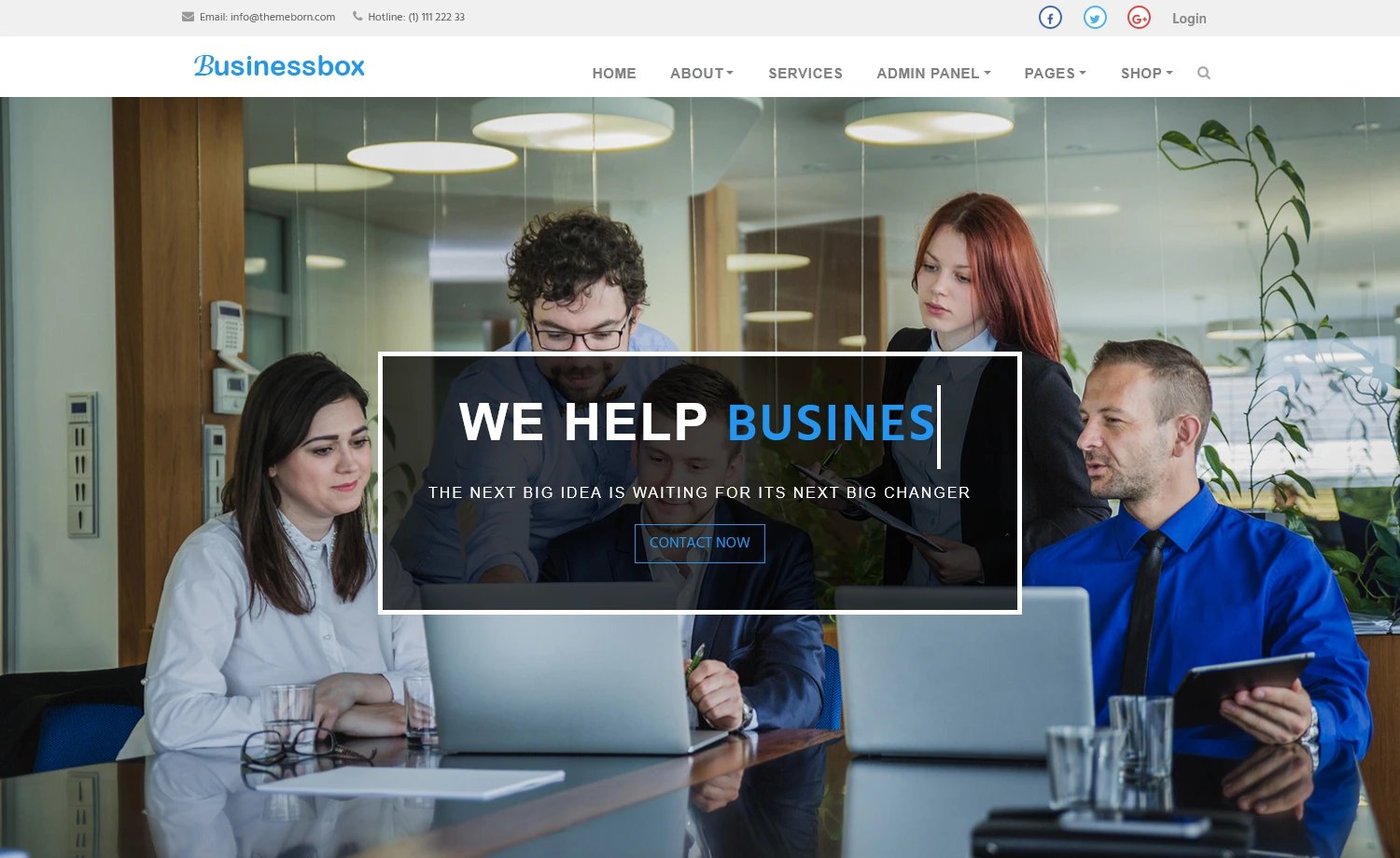 Businessbox - Stunning, Free Multi-page HTML5 Bootstrap Business Template