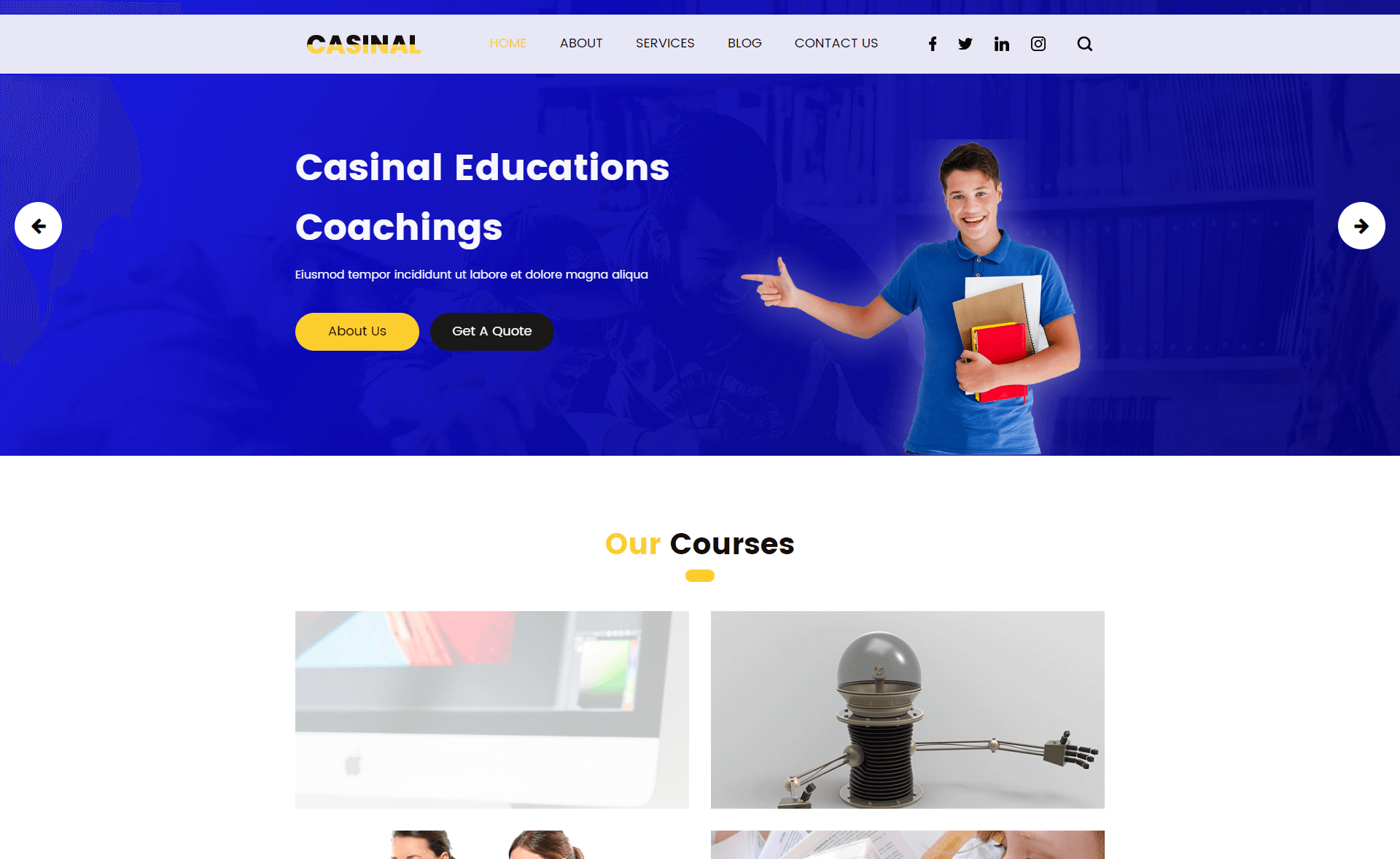 Casinal - Free Bootstrap 4 Consultancy Website Template