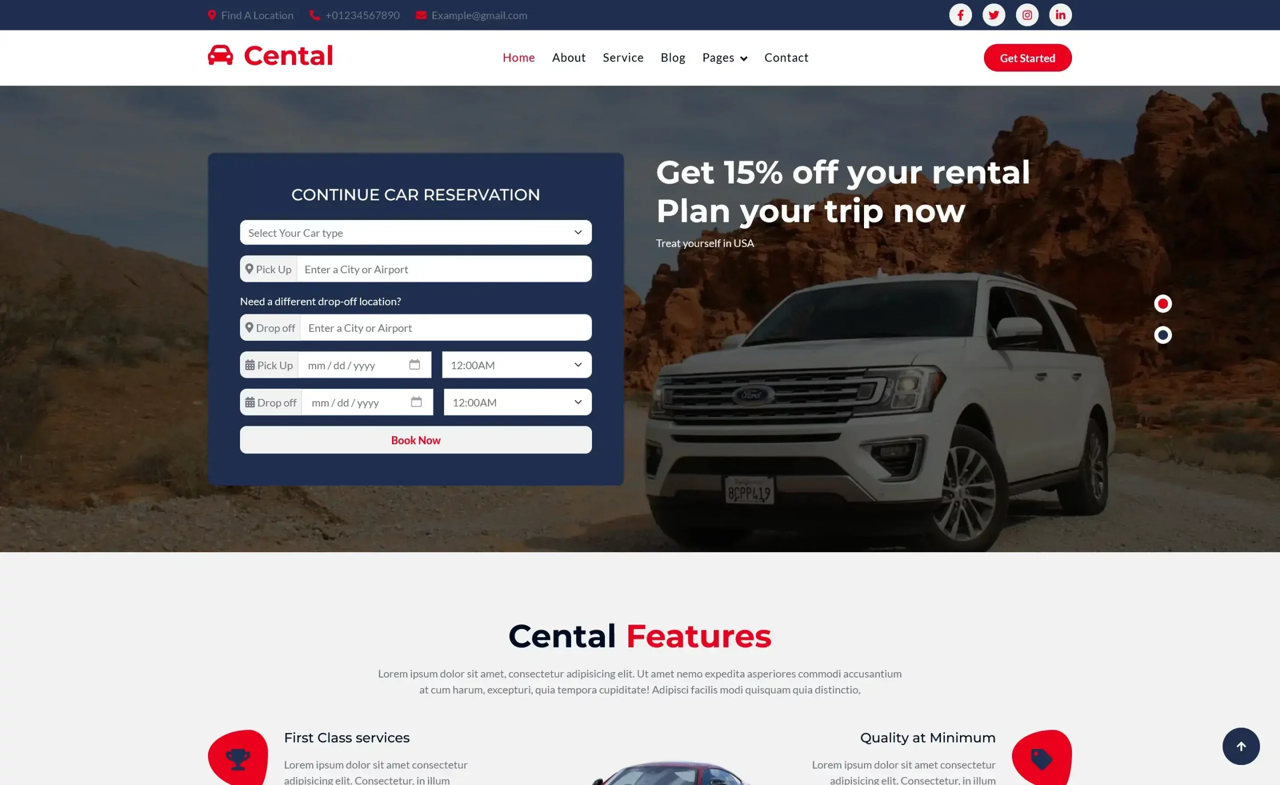Cental - Free Bootstrap 5 Business & Corporate Website Template