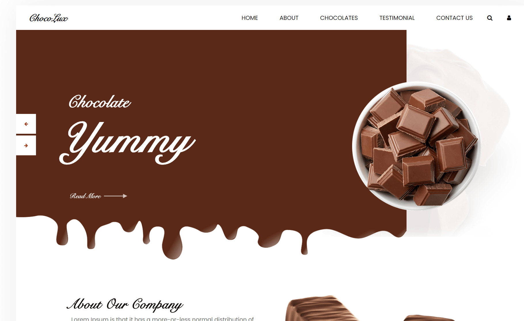 Chocolux - Free Bootstrap 4 HTML5 Food & Restaurant Website Template