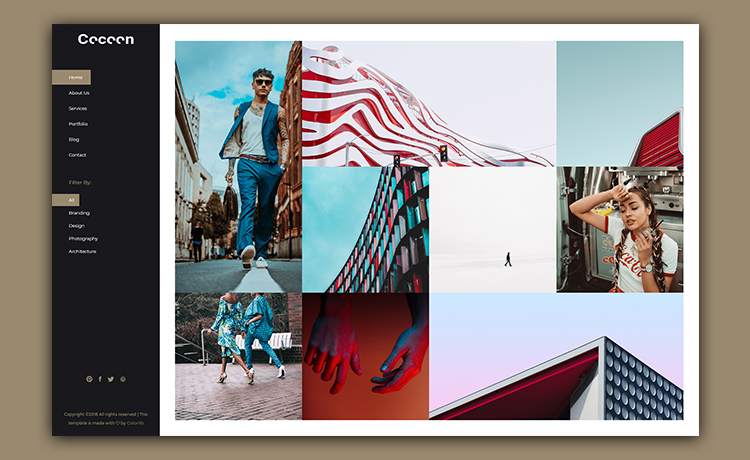 Cocoon - Responsive and Creative Free Bootstrap Agency Website Template