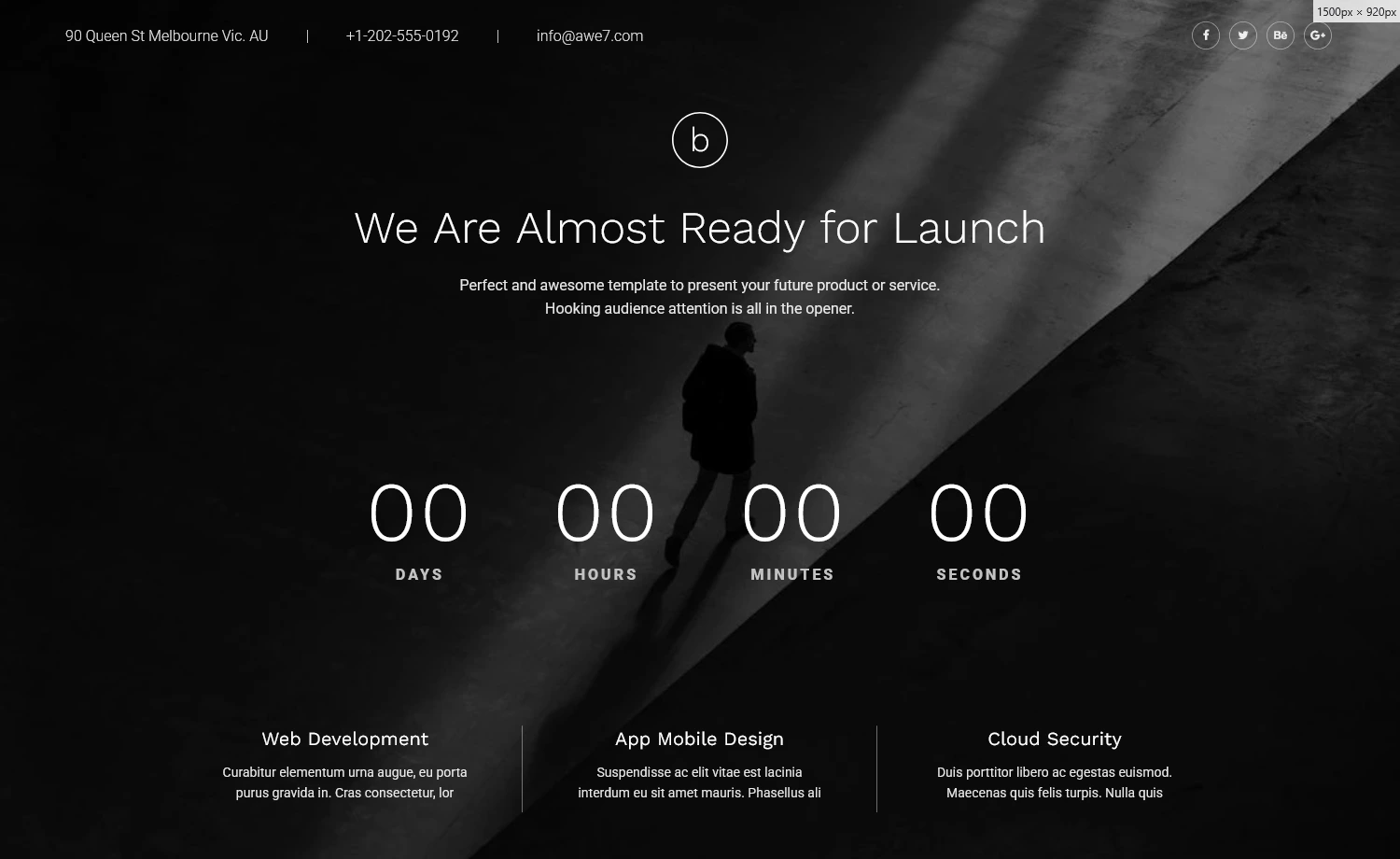 Coming2Live - Free Bootstrap Coming Soon Website Template