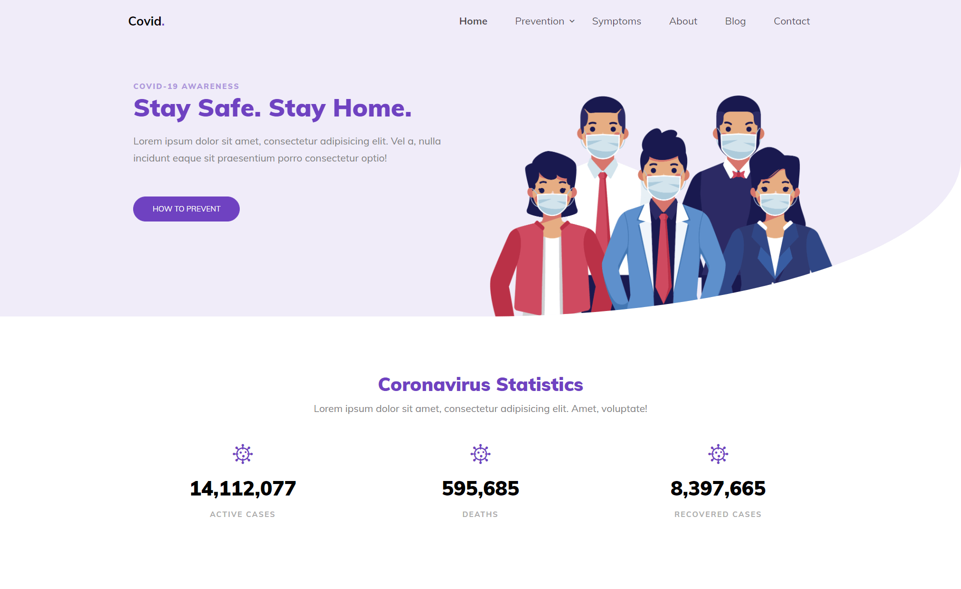Covid - Free Responsive Bootstrap 4 HTML5 Charity Website Templates