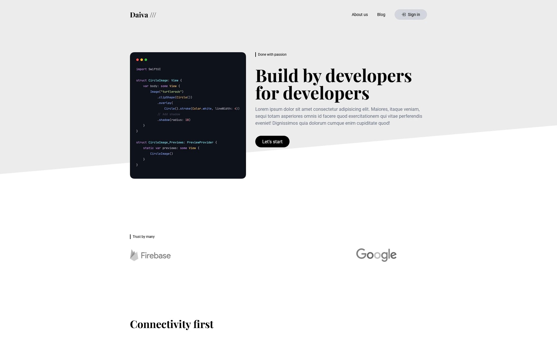 Daiva - Free Tailwind CSS Blogging Website Template