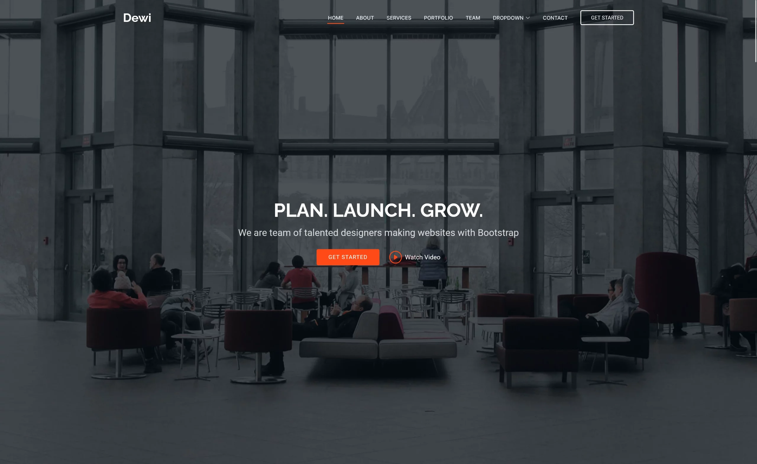 Dewi - Free Bootstrap 5 Responsive Business & Corporate Template