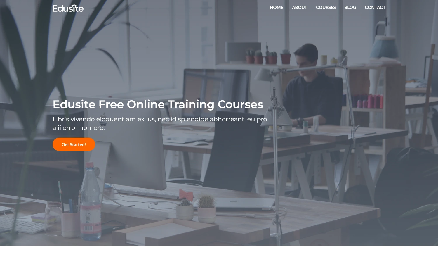 Edusite - Free HTML5 Bootstrap Education Template With Simple Layout