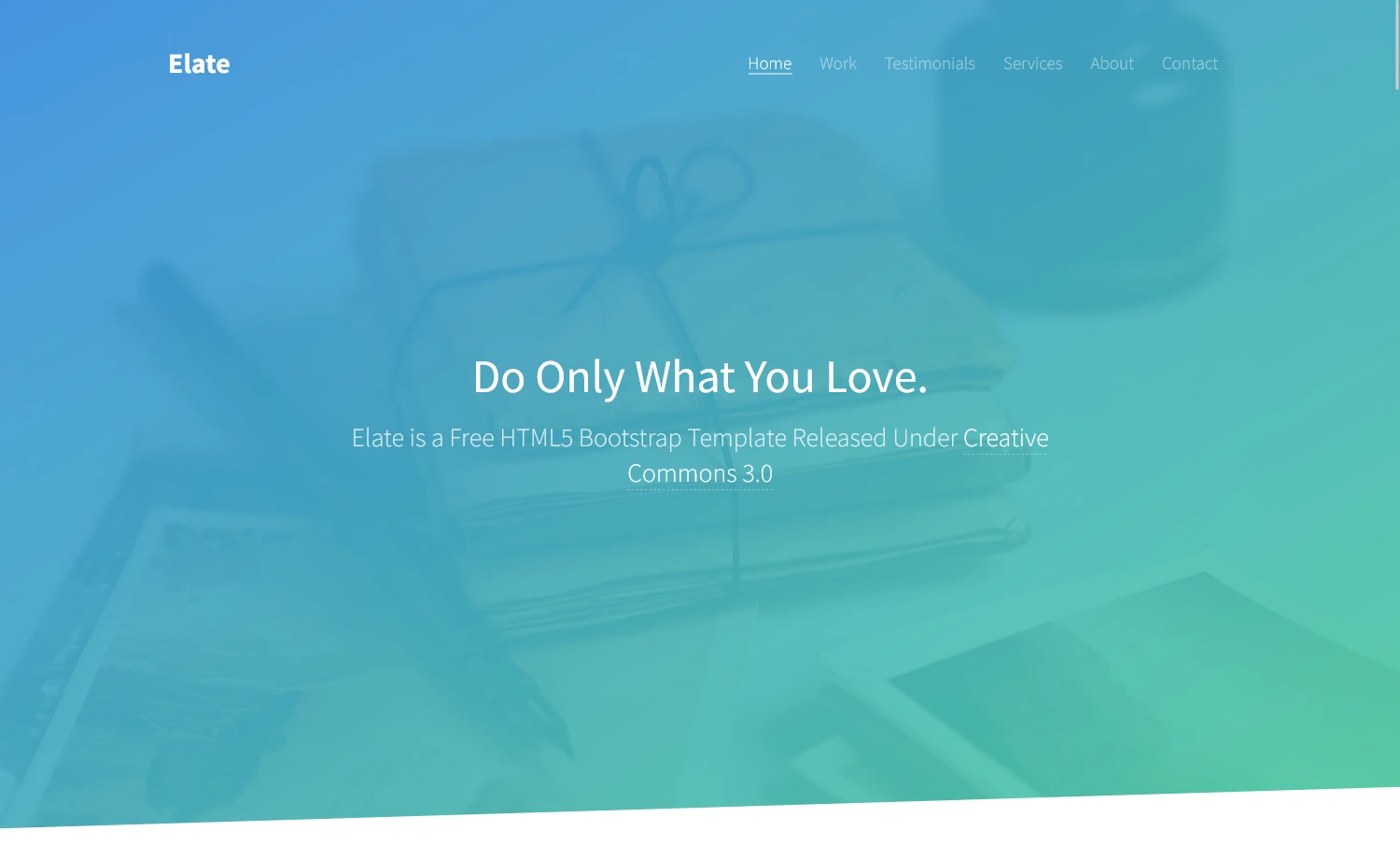 Elate - Free Bootstrap HTML5 Multipurpose Portfolio Website Template