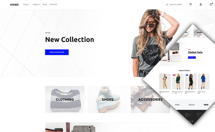 Essence - Free HTML5 eCommerce Bootstrap Template