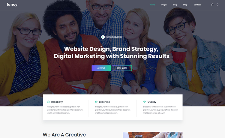 Fancy - Beautifully Crafted Free Bootstrap Corporate Template