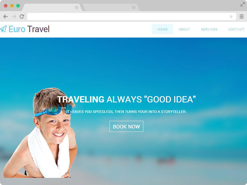 Euro Travel - Free Responsive Travel Agency HTML5 Bootstrap Template