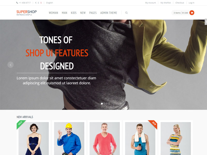 Supershop - Free Responsive eCommerce Shop Bootstrap Template