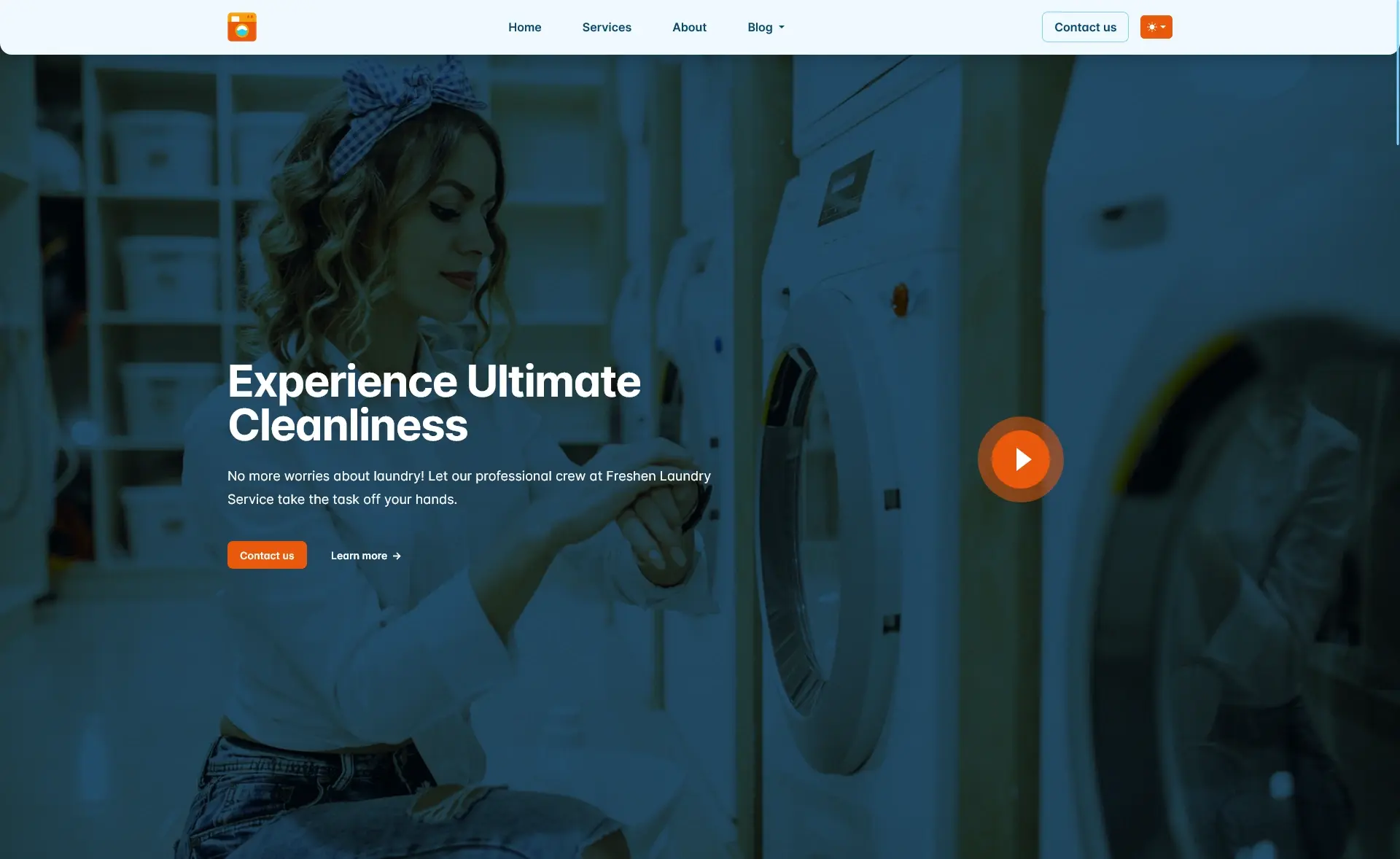 Freshen - Bootstrap 5 Free Laundry Service Website Template