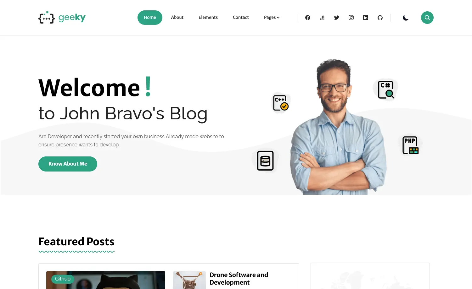 Geeky - Free Tailwind CSS Next.js Blogging Website Template