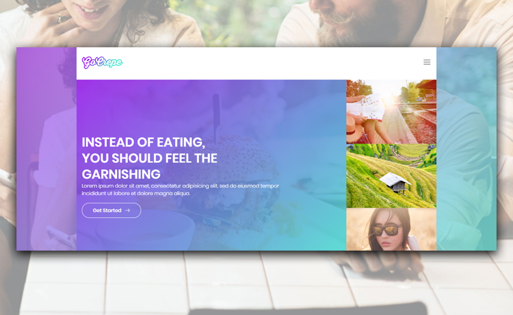 Go Crepe - One Page Free Bootstrap HTML5 Business Template