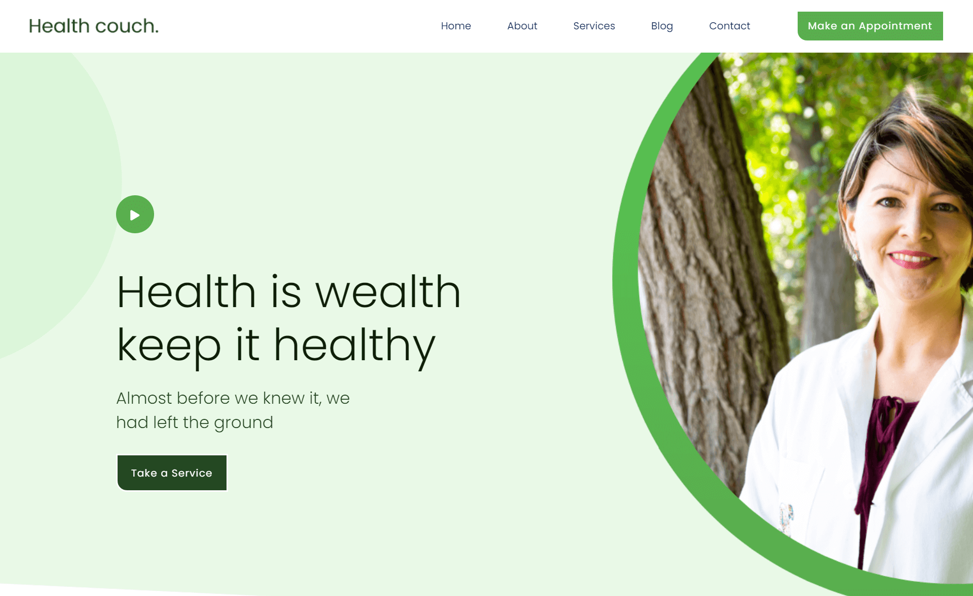 Healthcouch - Free Responsive Bootstrap 4 HTML5 Medical Website Template