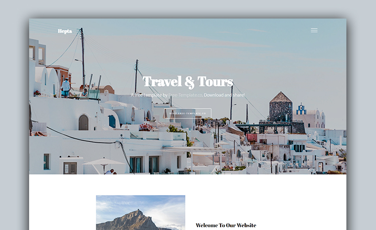 Hepta - Free Responsive Tourism Website Template