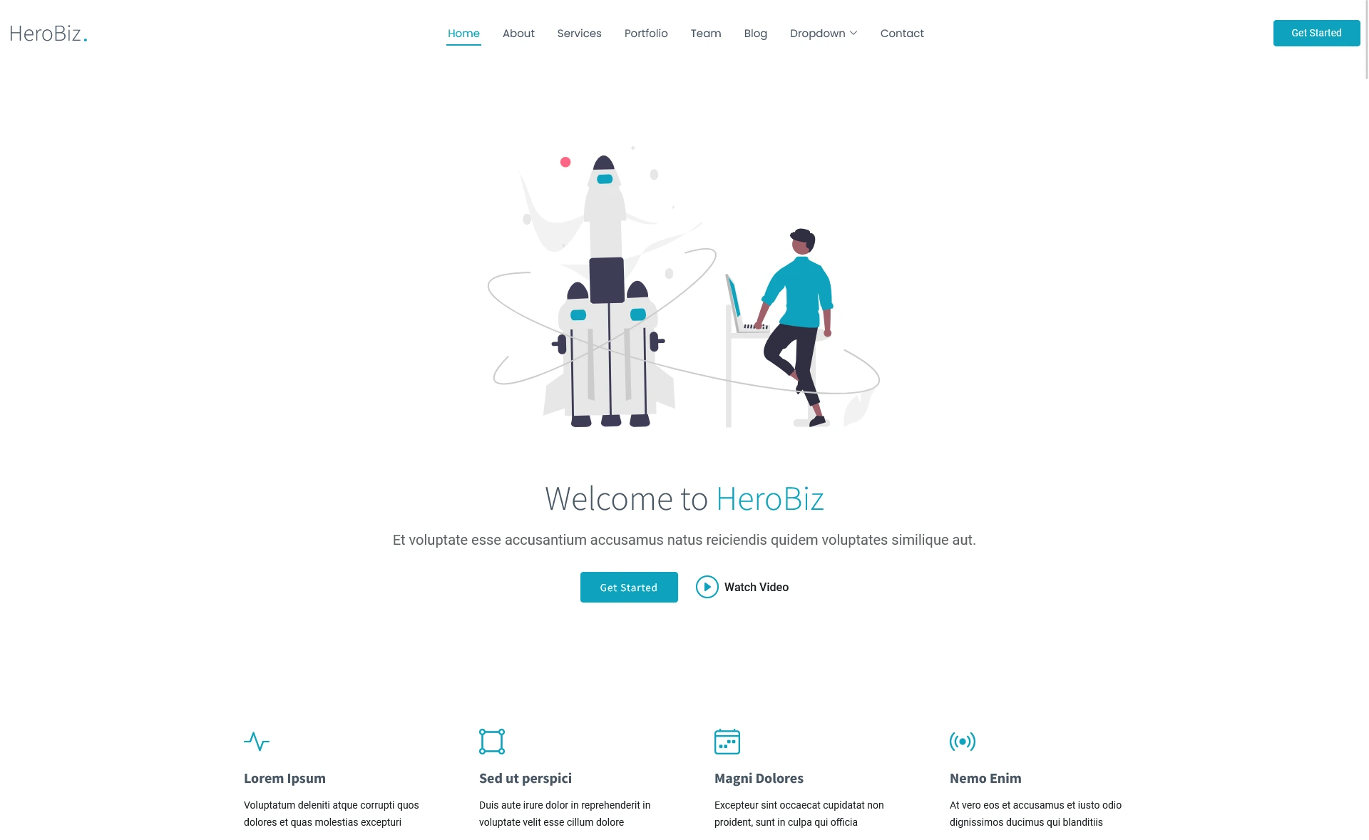HeroBiz - Free Bootstrap 5 Responsive Business Template