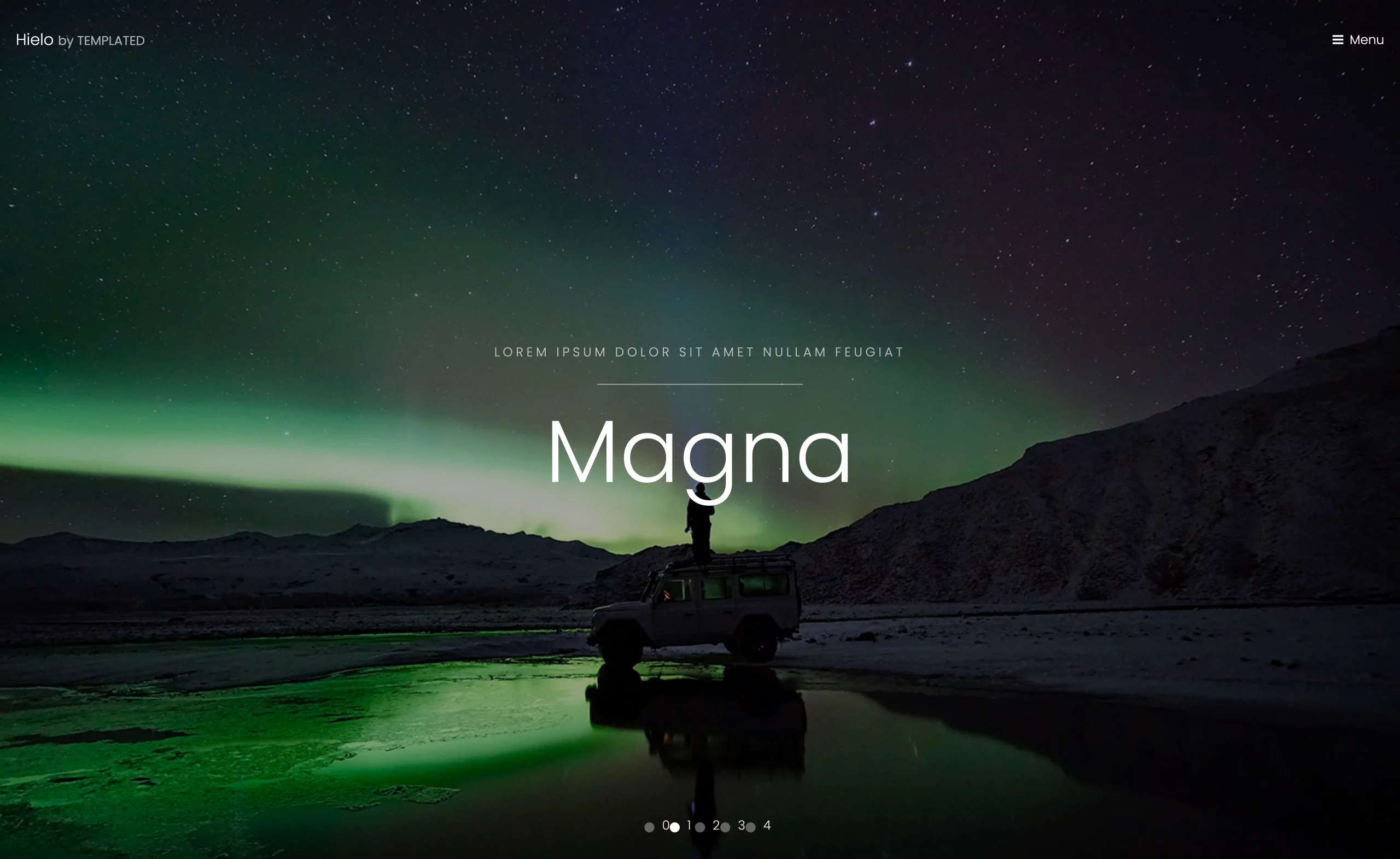 Hielo - Free Responsive HTML5 Landing Page Template