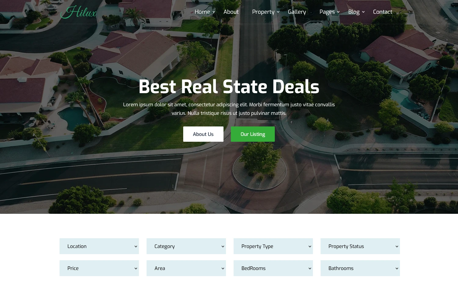 Hilux - Free Bootstrap 5 HTML5 Real Estate Website Template