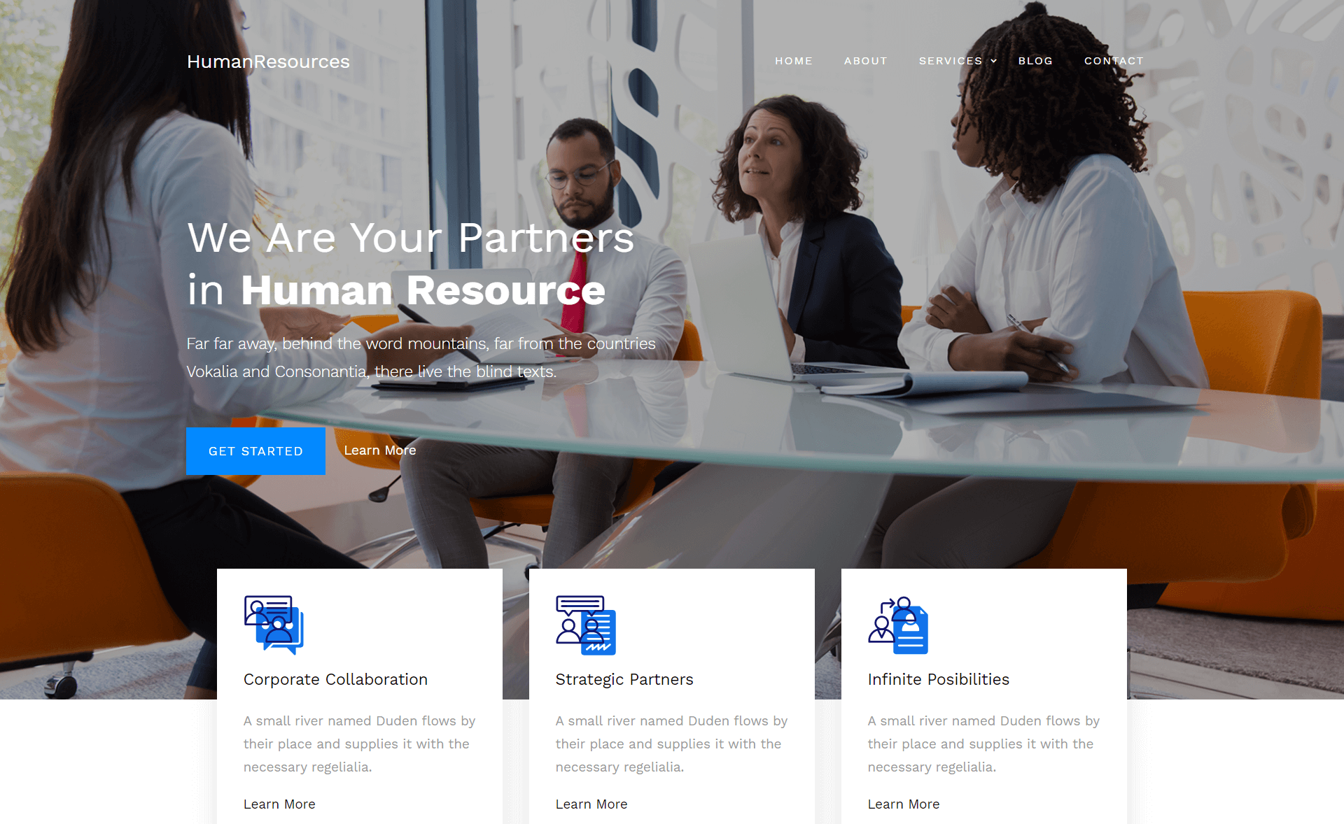 HumanResources - Free Responsive Bootstrap 4 HTML5 Business Website Template