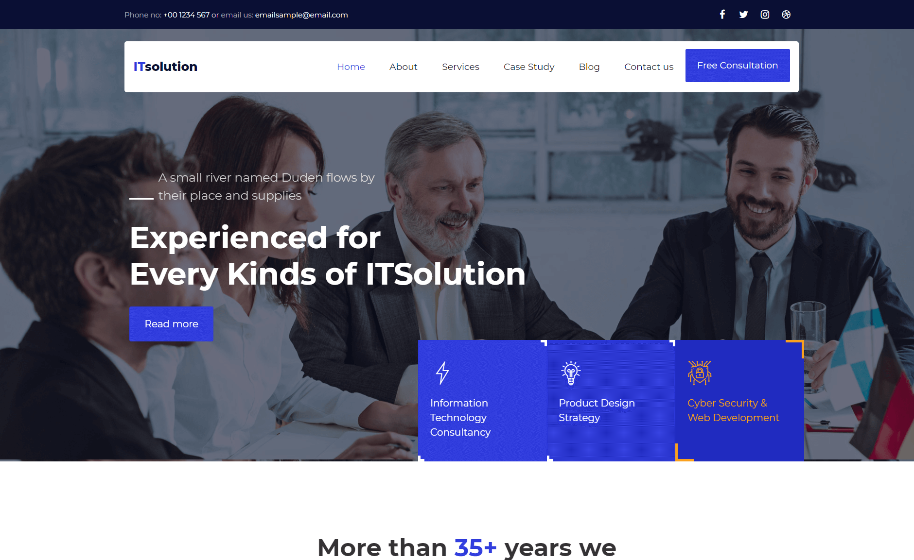 IT Solution - Free Bootstrap 4 HTML5 Digital Agency Website Template