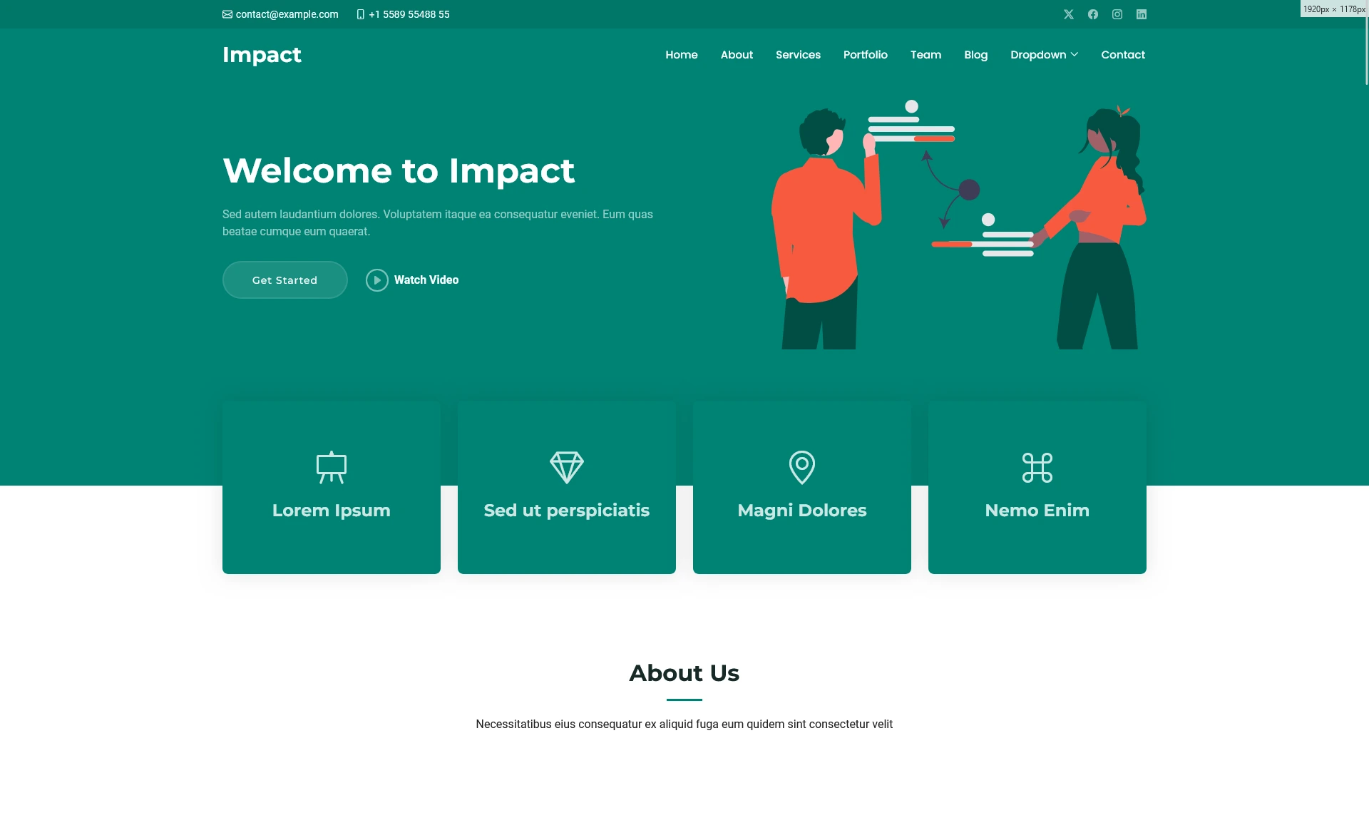Impact - Free Responsive Bootstrap 5 Business Template