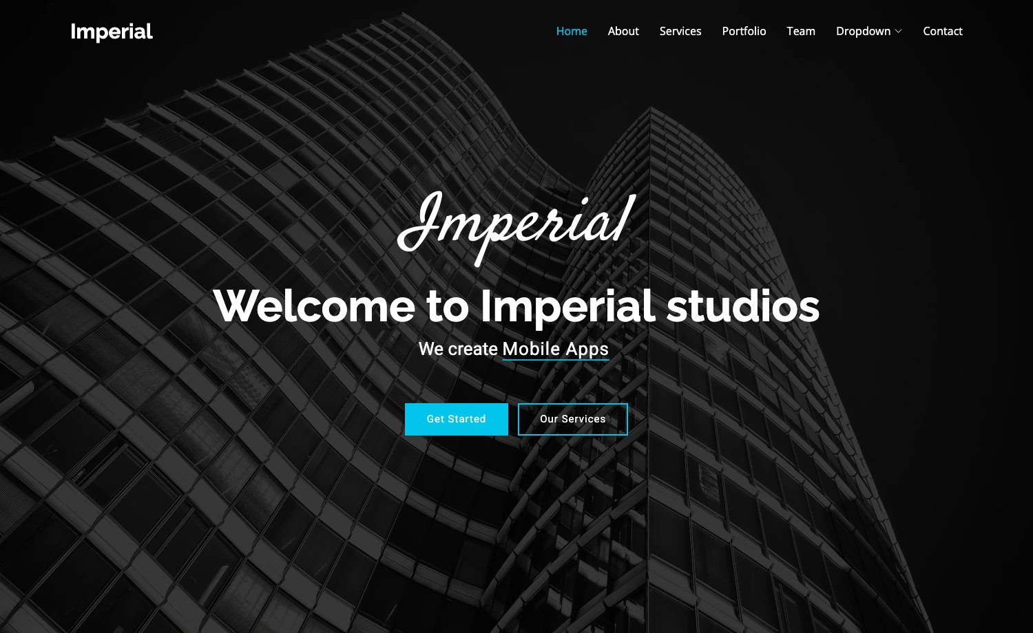 Imperial - One Page Bootstrap Template Free Download