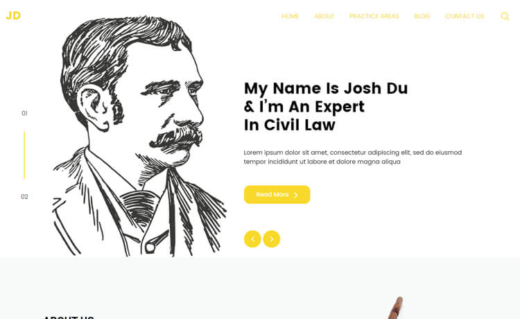 JD - Free Bootstrap 4 HTML5 Law Firm Website Template