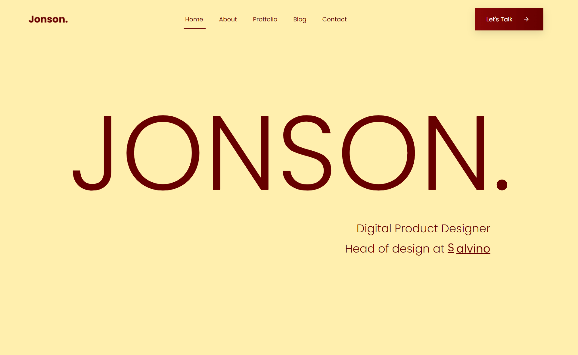 Jonson - Free Bootstrap 4 HTML5 Personal Profile Website Template