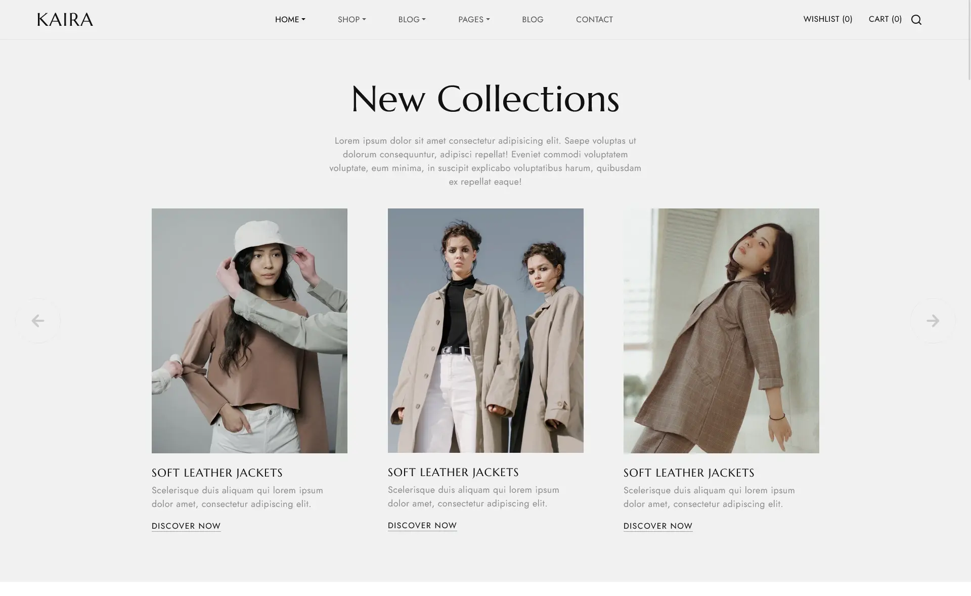 Kaira - Free Bootstrap 5 eCommerce Fashion Website Template