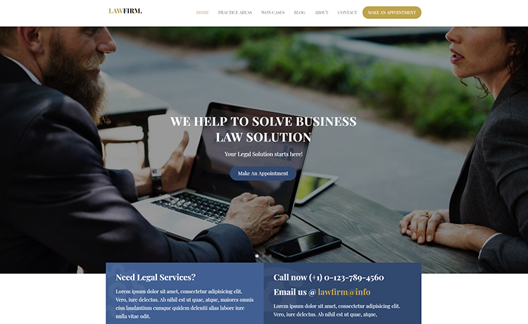 Law - A Bootstrap 4 Template for Your Law Firm