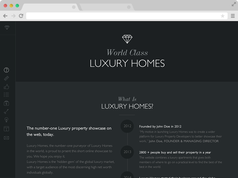 Luxury - An Elegant Responsive One Page Bootstrap Template