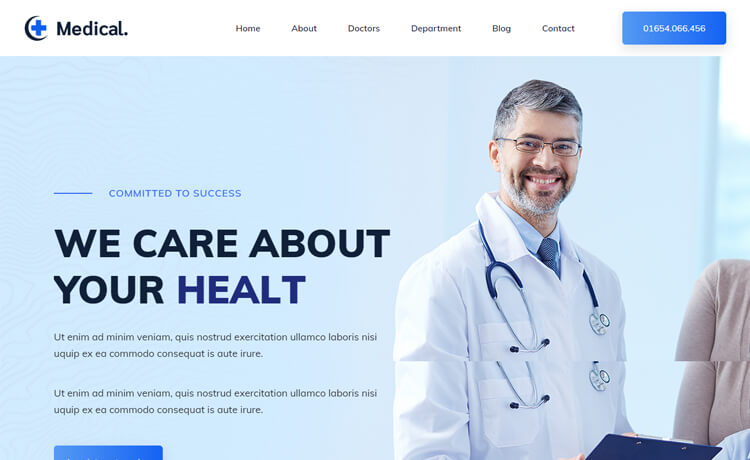 MedicalCenter - Free Bootstrap 4 HTML5 Medical & Healthcare Website Template