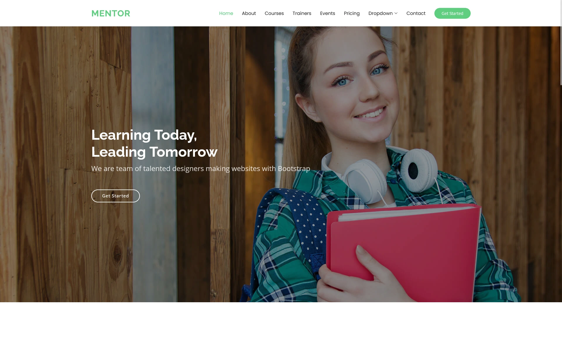 Mentor - Free Responsive Educational Website Template