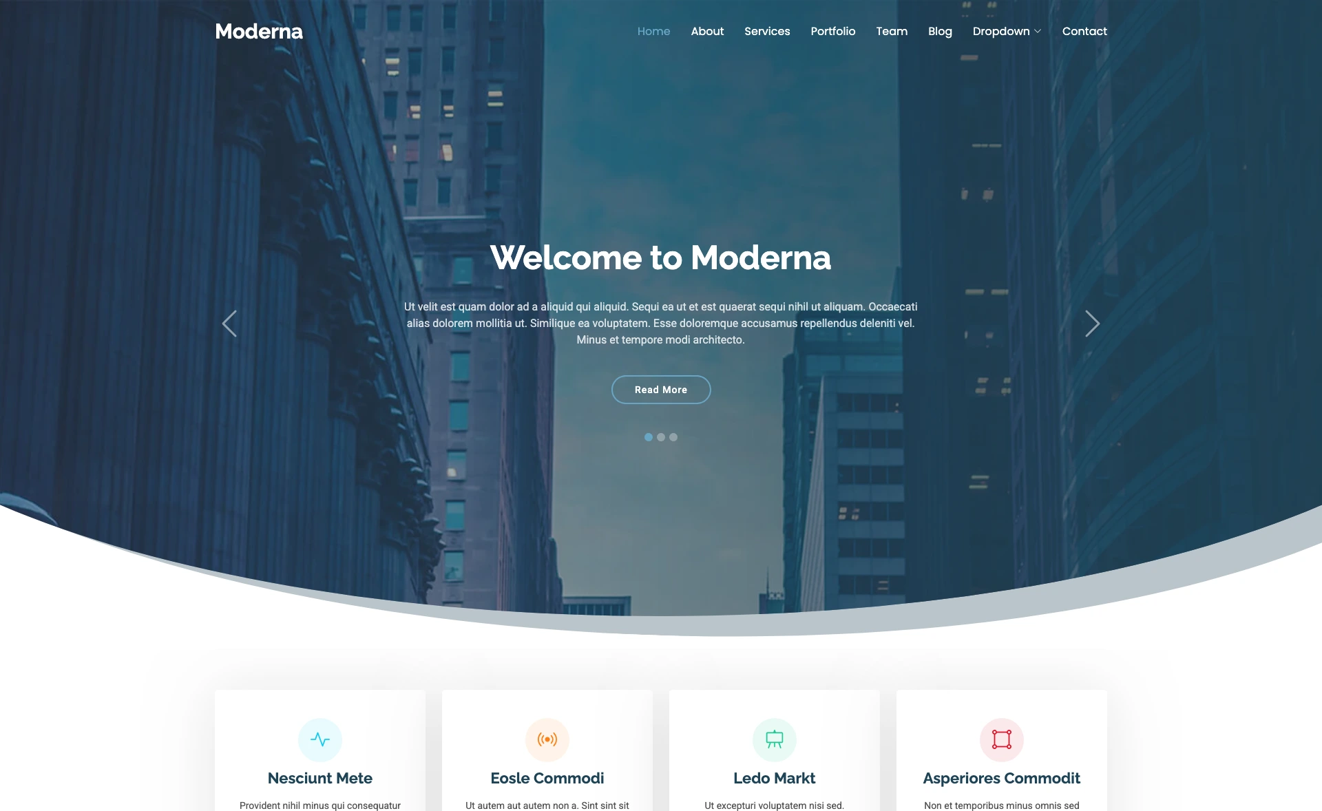 Moderna - Free Bootstrap 5 Professional Business Website Template