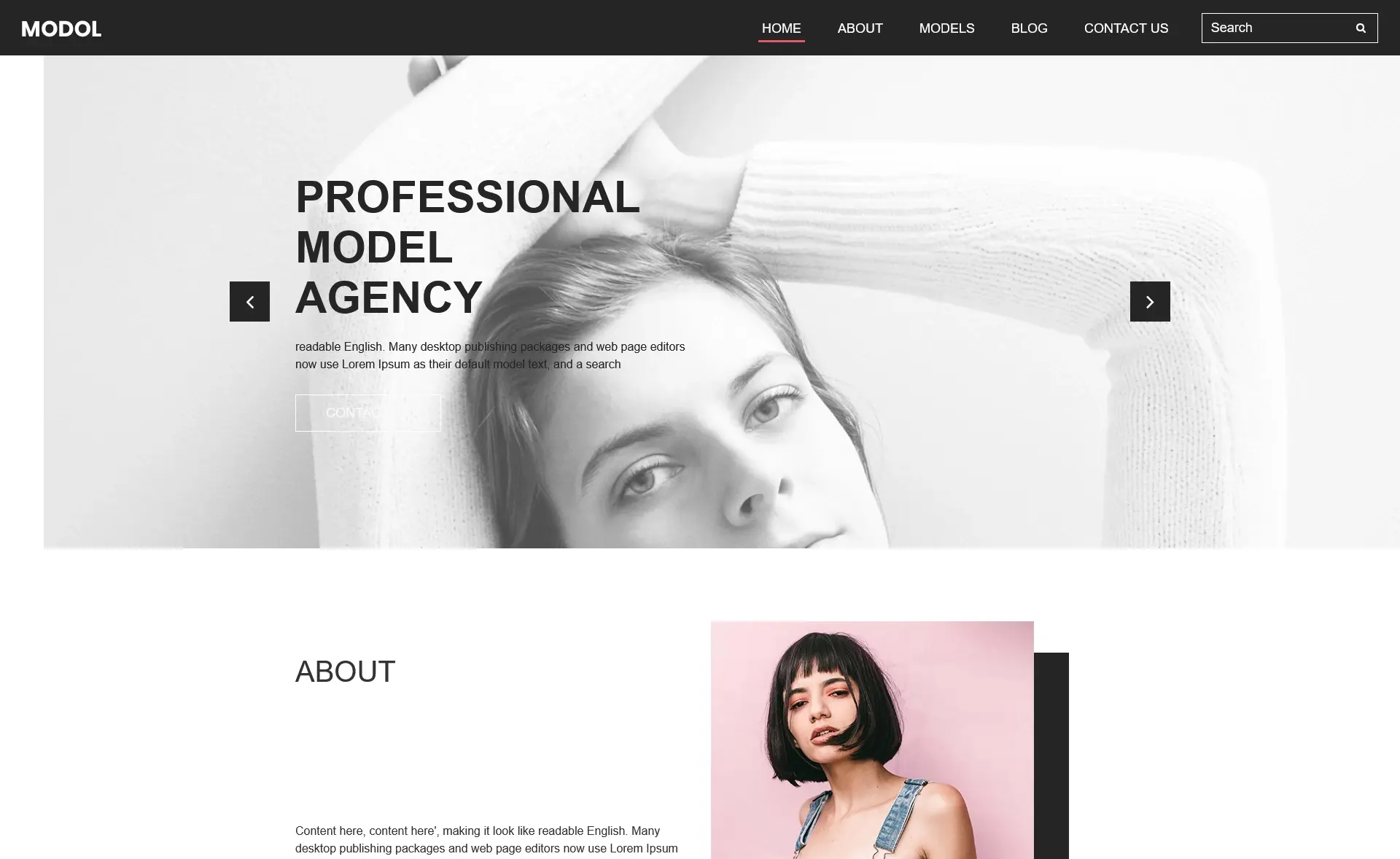 Modol - Free Bootstrap 4 Responsive Agency Website Template