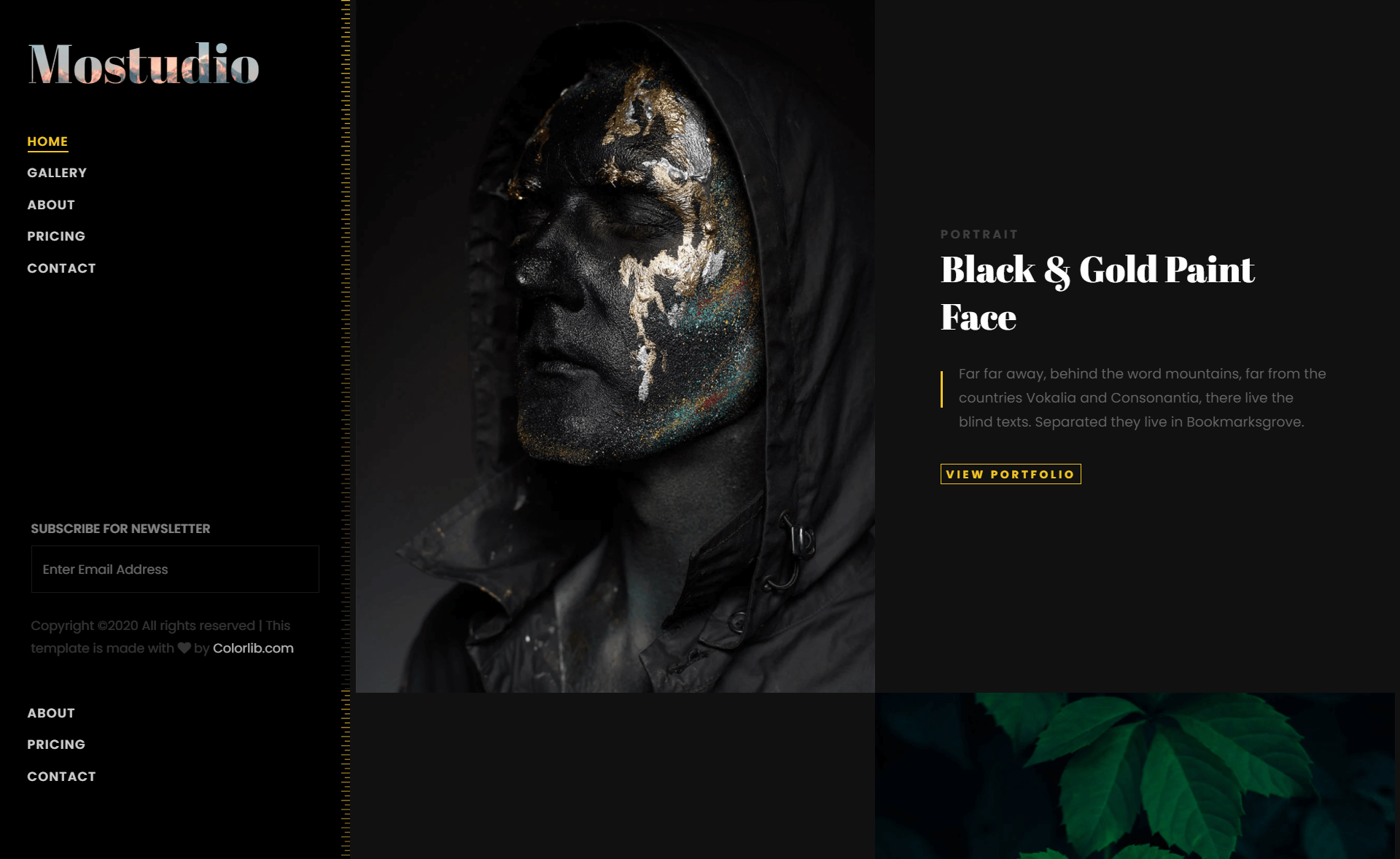 Mostudio - Free Bootstrap 4 HTML5 Photography Portfolio Website Template