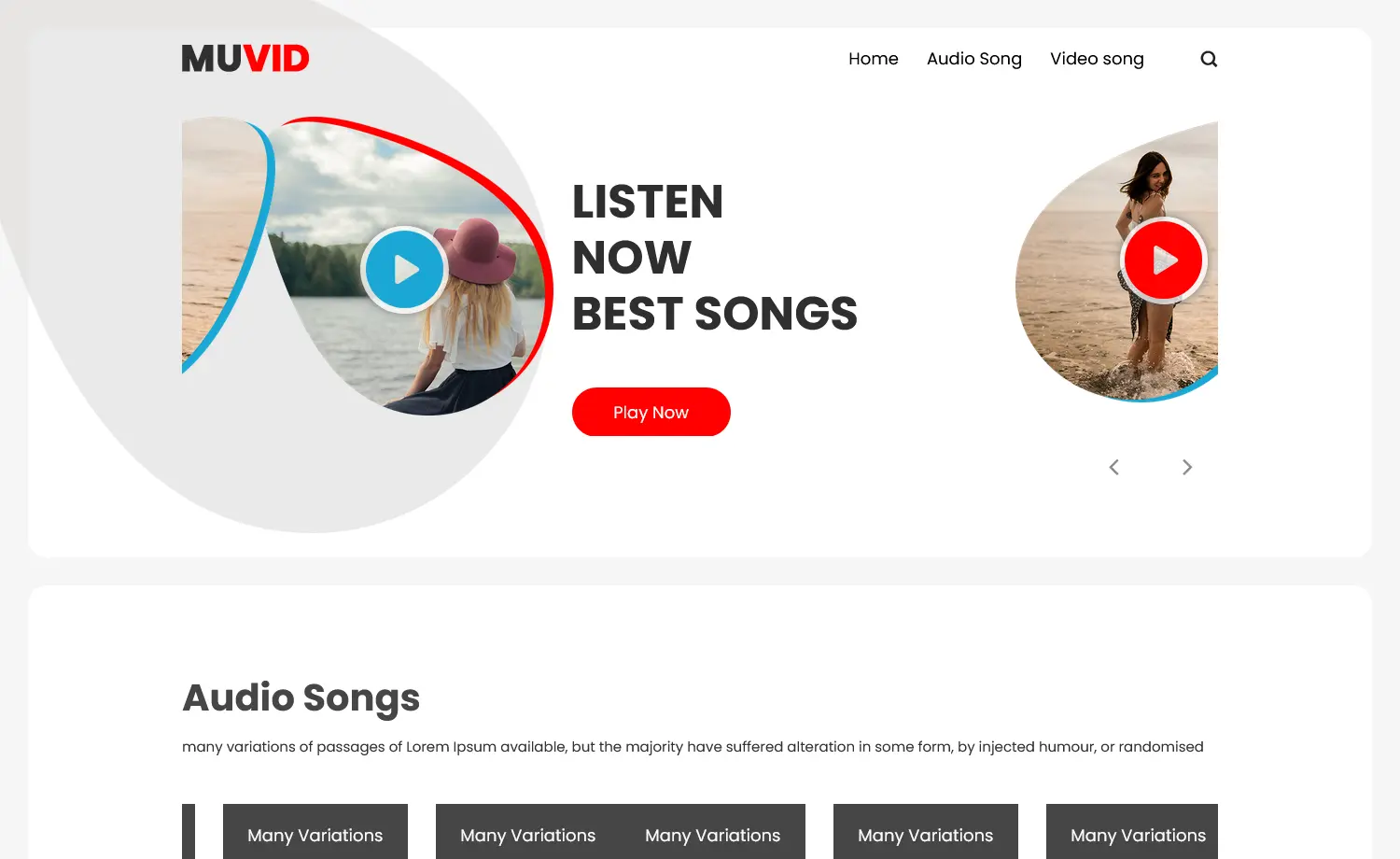 Muvid - Free One-Page Bootstrap Landing Page Template